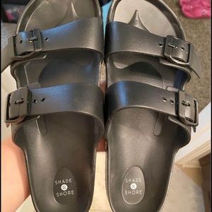 Black Shade & Shore Sandals size 10